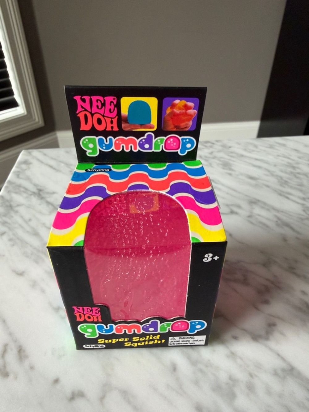 Gumdrop Super Solid Squish! Pink Stress Toy